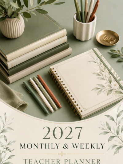 باكدج بلانر المعلم 2027 الشهري والأسبوعي